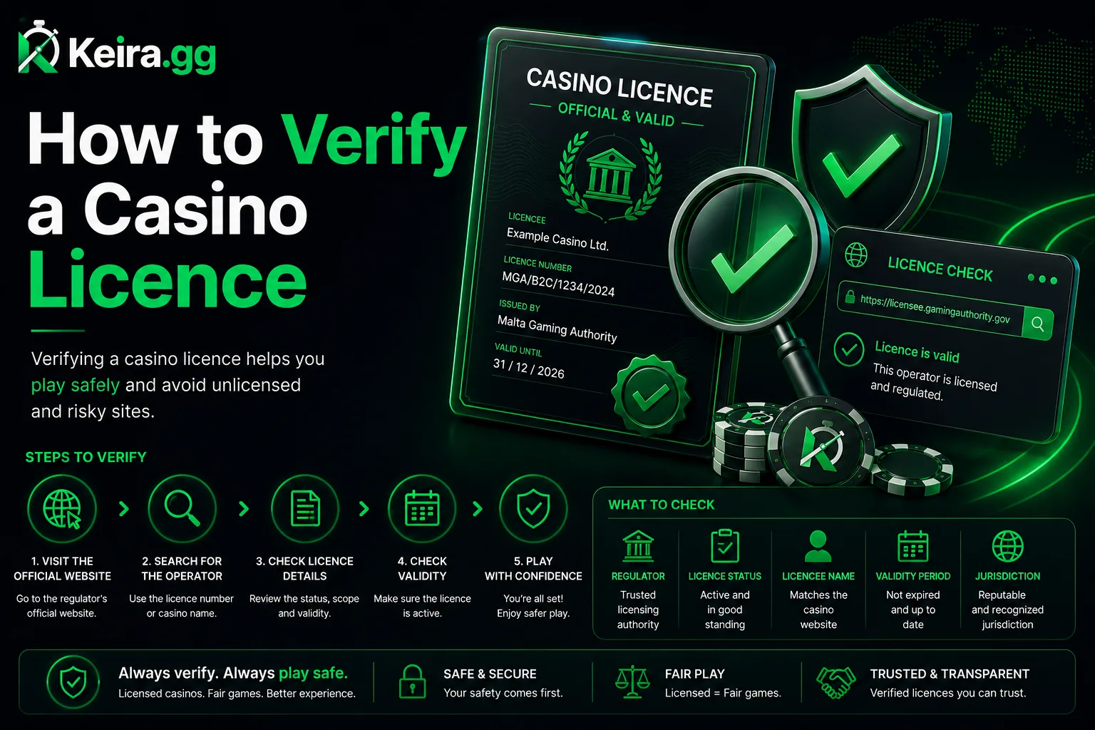 Verify a Casino Licence